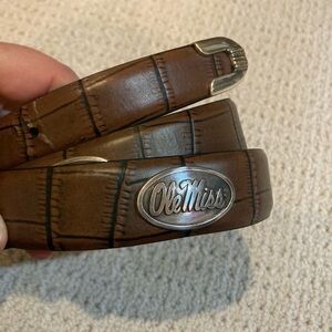 Men’s Enmon Ole Miss Rebels Leather Belt
